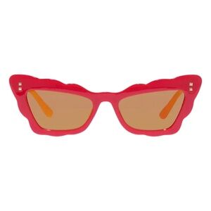 AIRE Gamma Ray 51mm Scalloped Cat Eye Sunglasses::Mandarin::SUPER COOL RETRO::